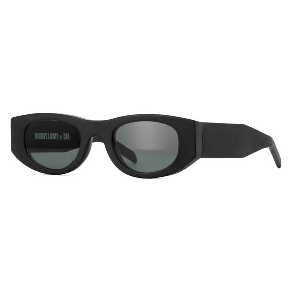 A0788Z New THIERRY LASRY Black Cat Eye Mastermindy 701 Sunglasses Women - Picture 1 of 4